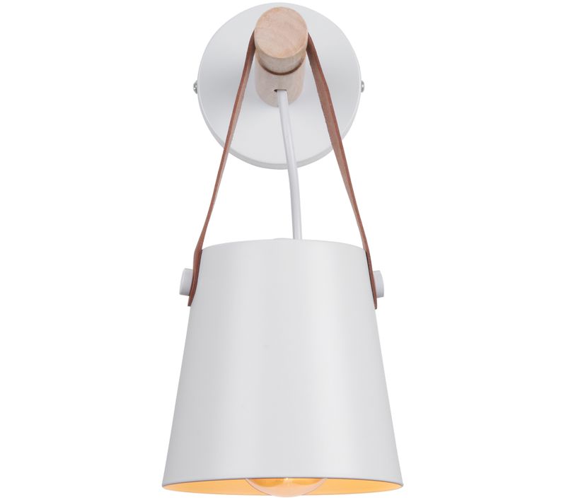 Applique Murale Industrielle Métal Lampe De Murale Luminaire E27 Blanc