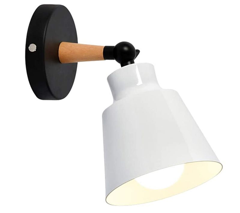 Applique Murale Créative Luminaires E27 Edison Industrielle Moderne Lampe De Mural Cage Métal Blanc
