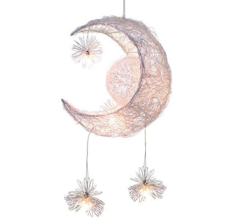 Suspension LED Lune Étoile Lustre Chambre Plafonnier Lumière Chaude Pour Cuisine Salon Salle