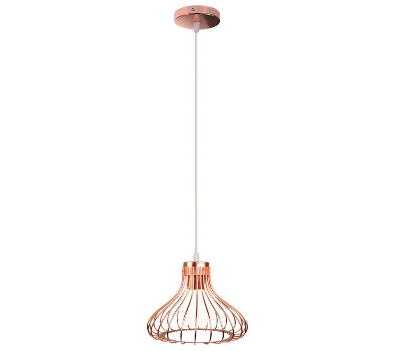 Plafonnier Vintage Suspension Lustre Industrielle Or Rosee Simple Lustre Rétro Créatif