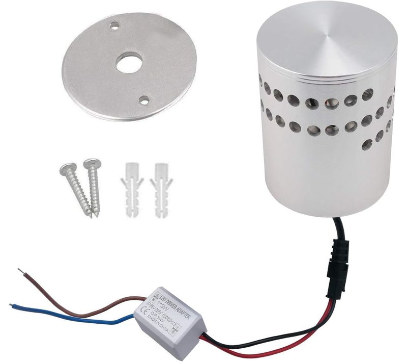 Plafonnier En Spirale Créatif Lustre Moderne Rond Applique Murale LED Simple 3w, Blanc Froid