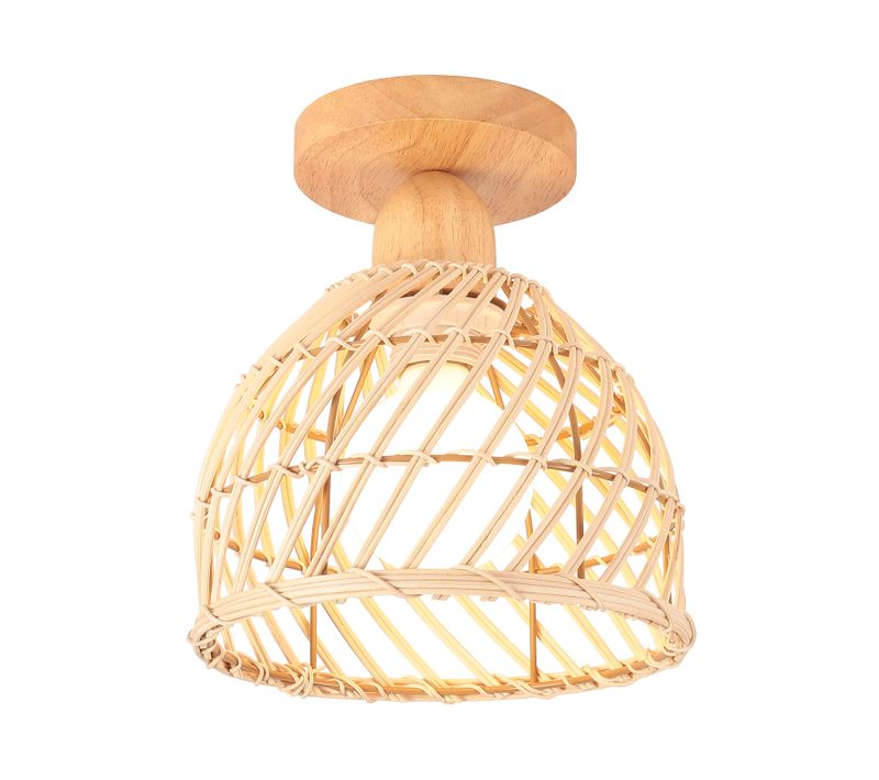 Plafonnier Moderne Lampe De Plafond En Bambou Plafonnier Rétro Luminaire Plafonnier Intérieur