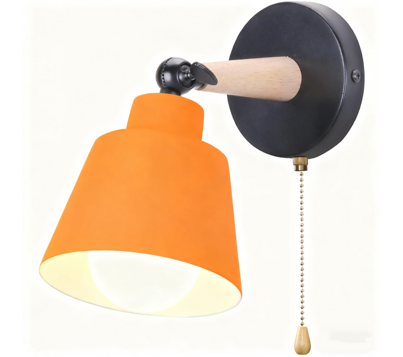 Applique Murale Moderne Applique Murale Rétro Minimaliste Lampe Murale D'intérieur E27 Orange