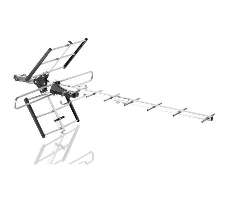 Antenne TV Extérieure Sv9357 Professional Line Vhf/uhf Amplifiée, Full Hd, Filtre 5g