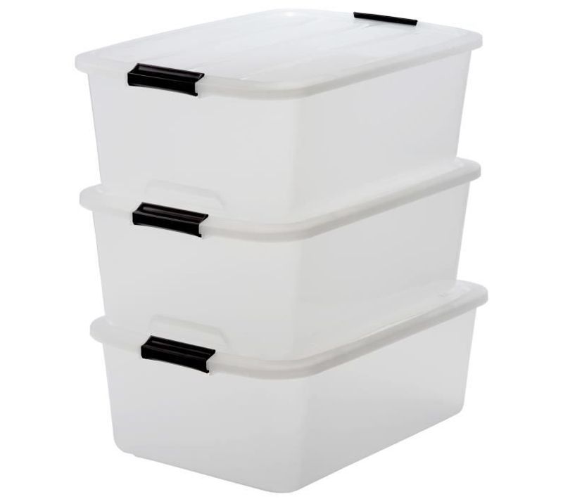 Lot De 3 Boîtes De Rangement Top Box Tb-30 - Plastique - 30 L
