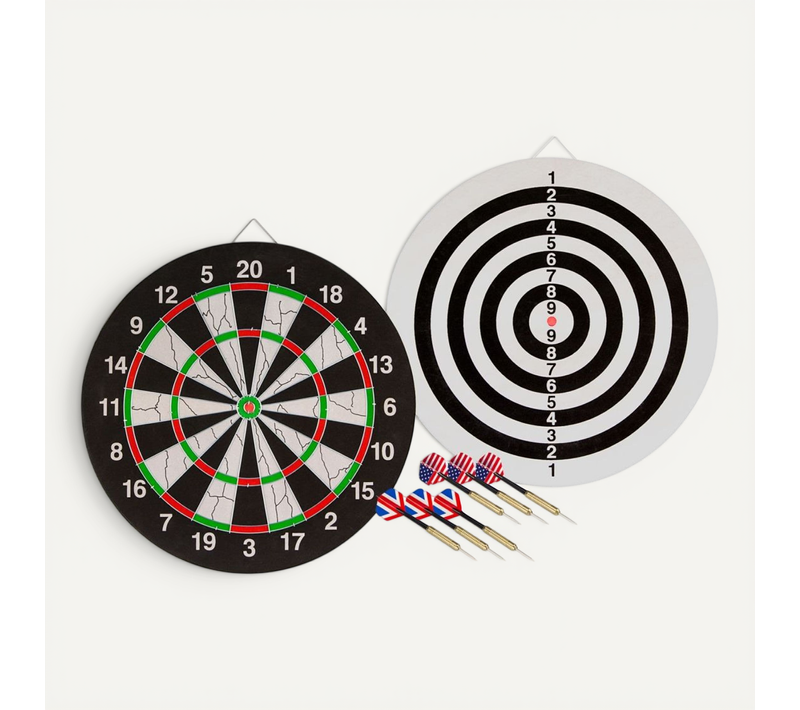 Cible Avec Double Face Incluant 2 Fléchettes 52az-uni-uni