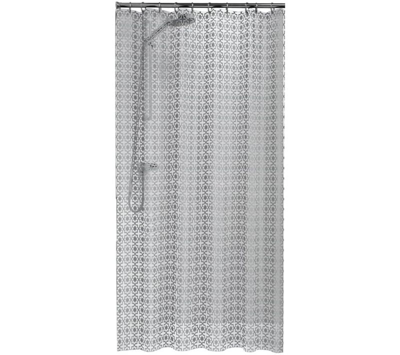 Rideau De Douche Hammam 180 Cm Argenté