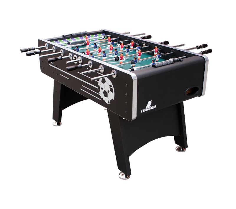 Cougar Table De Babyfoot Arena Noir - Jeu De Football De Table Intérieur Adulte et Enfant - Avec 4