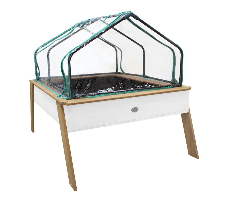 Linda Table De Culture En Bois Avec Bac et Voile De Jardin - Potager Sur Pied / Jardinière Avec