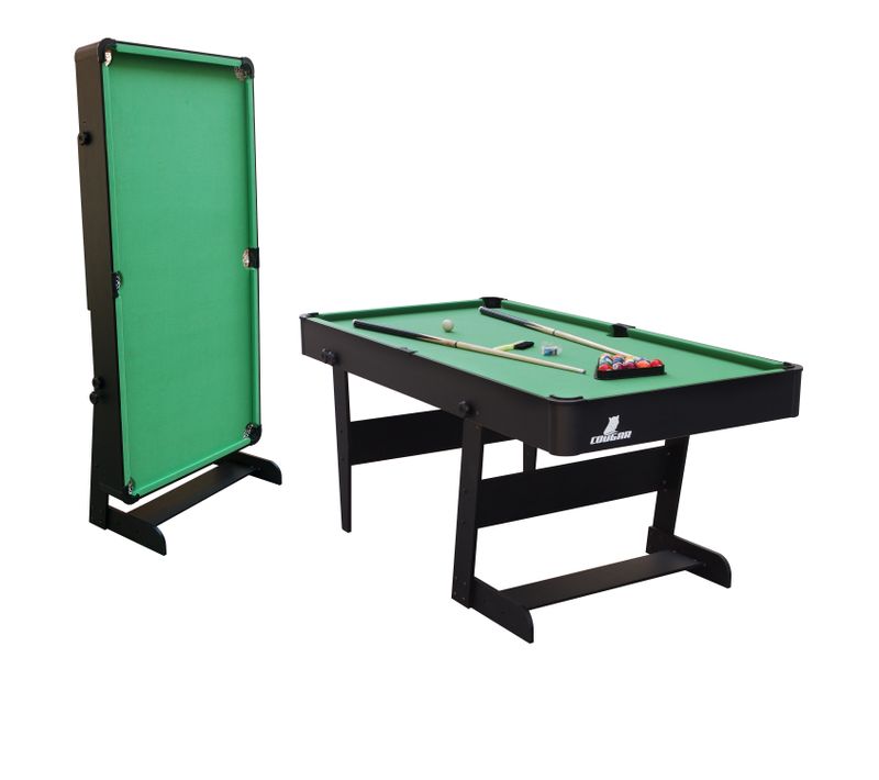 Cougar Hustle XL Table De Billard, Table Billard Convertible - Billard Sur Table, Pliable 6ft