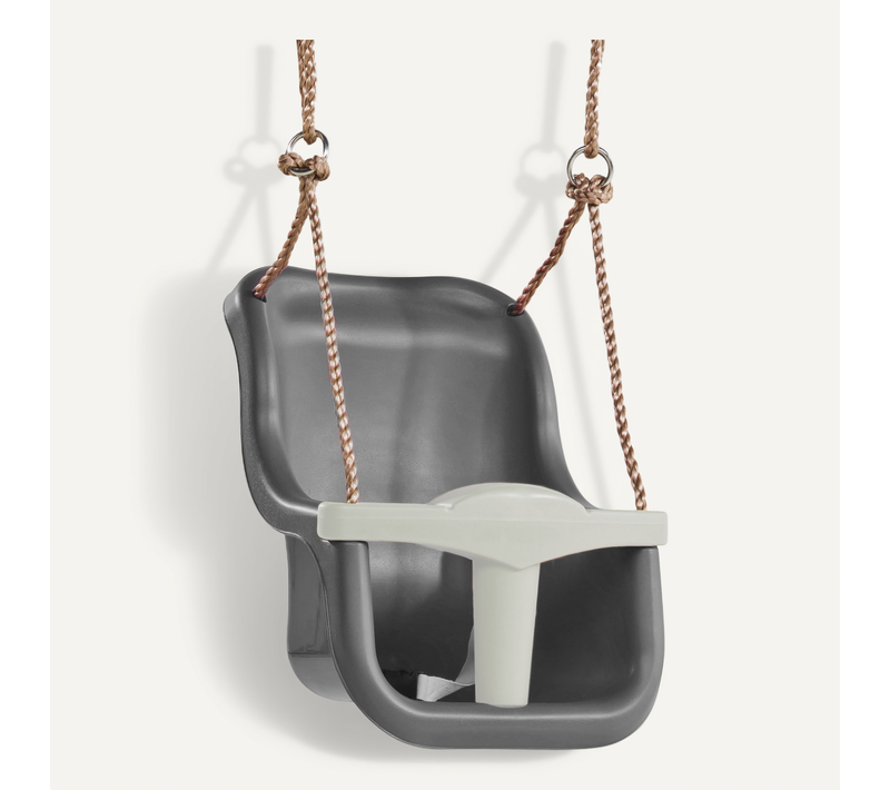 Siège De Balançoire Pour Bébé En Gris et Blanc - Pour Des Bébés à Partir De 9 Mois