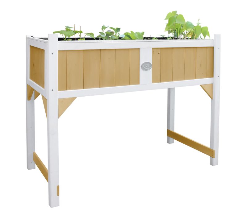 Table De Culture En Bois Avec Bac et Voile De Jardin - Potager Sur Pied / Jardinière En Marron et