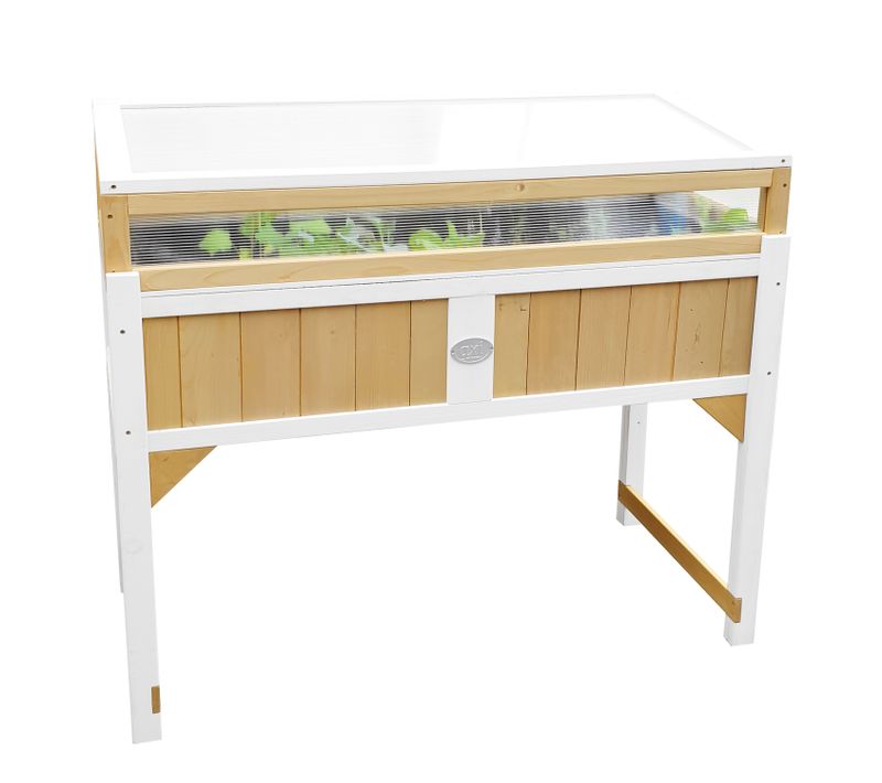 Table De Culture En Bois Avec Bac et Voile De Jardin - Potager Sur Pied / Jardinière Avec Serre