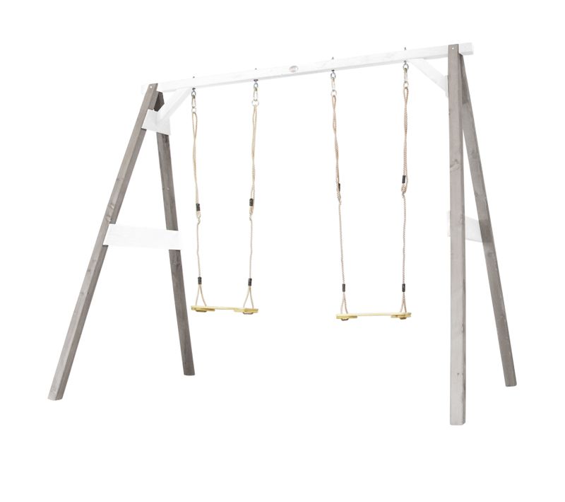 4-in-1 Sportsfun Gris / Blanc   Cadre 4-in-1 Pour Balançoire, Football, Volley-ball Et Tennis