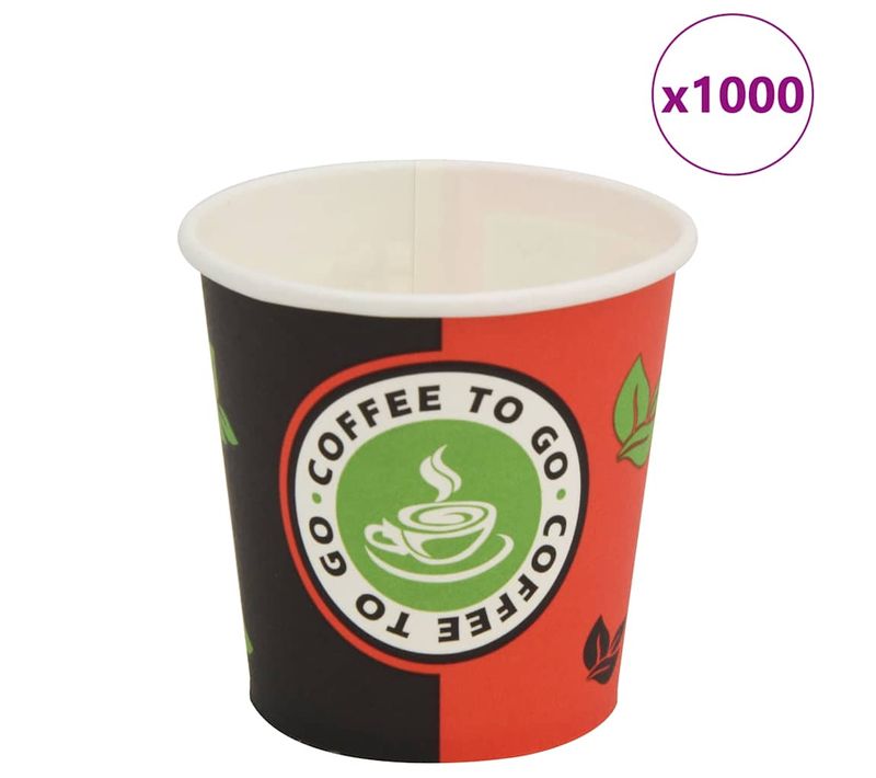 Gobelet À Café Jetable 1000 Pièces Papier 120 Ml (4 Oz)