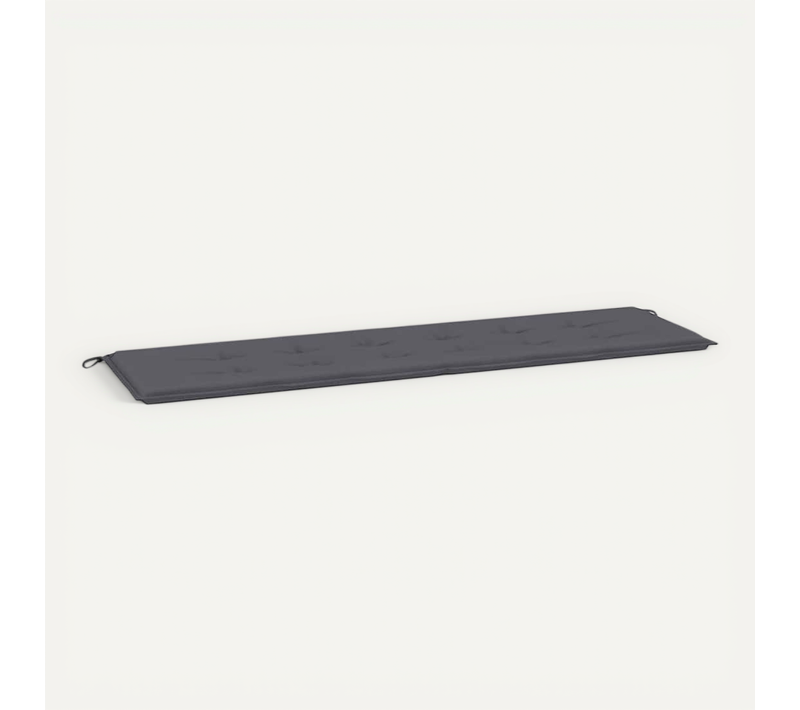 Coussin De Banc De Jardin Anthracite 180x50x3 Cm Tissu Oxford