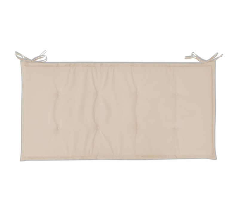 Coussin De Banc De Jardin Crème 100x50x3 Cm Tissu Oxford