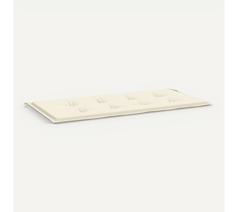 Coussin De Banc De Jardin Crème 120x50x3 Cm Tissu Oxford
