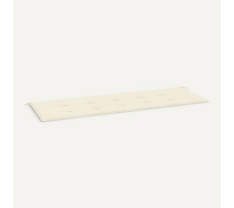Coussin De Banc De Jardin Crème 150x50x3 Cm Tissu Oxford