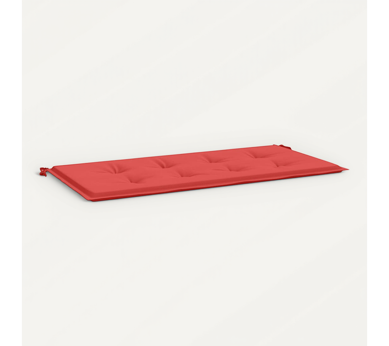Coussin De Banc De Jardin Rouge 100x50x3 Cm Tissu Oxford