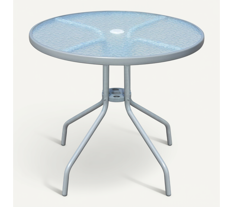 Table De Bistro Gris 80x71 Cm Acier