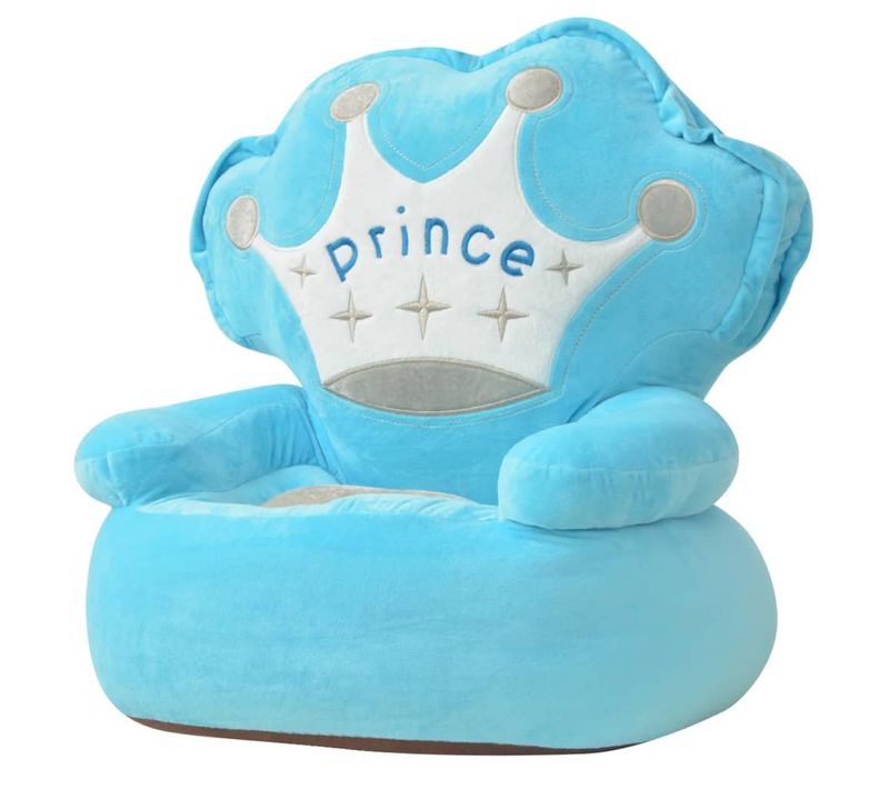 Chaise En Peluche Pour Enfants Prince Bleu