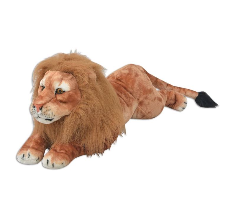 Lion En Peluche Marron XXL