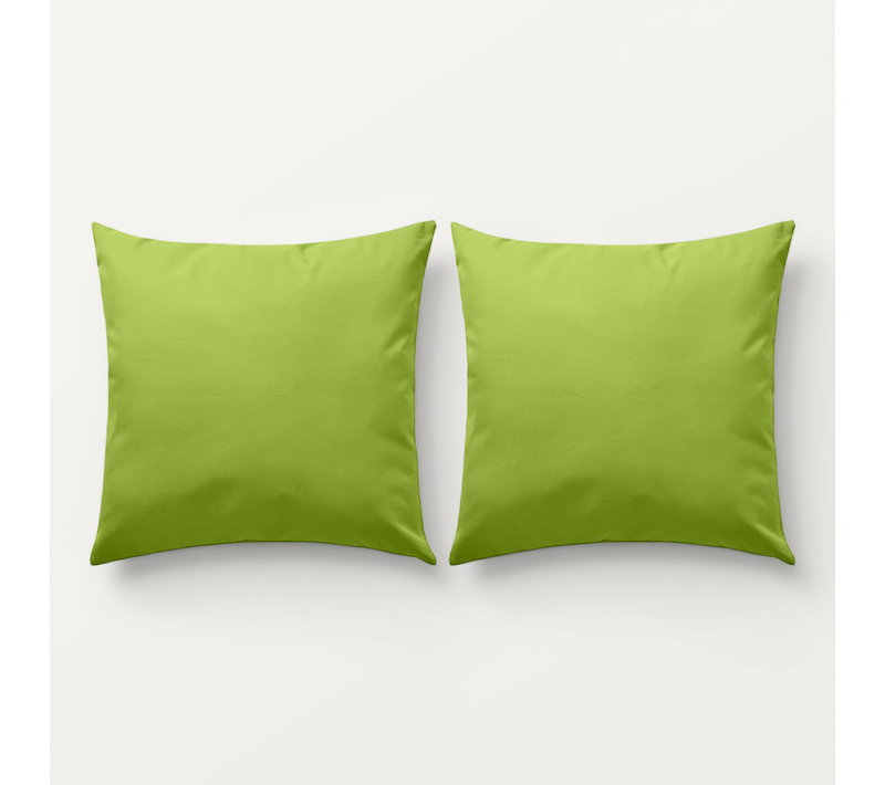 Oreiller D'extérieur 2 Pièces 45 X 45 Cm Vert Pomme