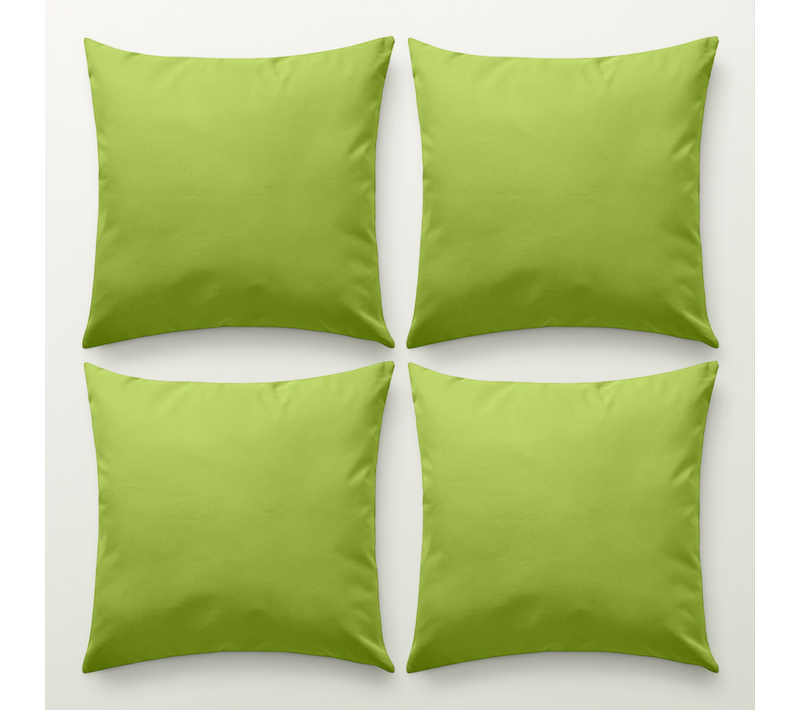Oreiller D'extérieur Lot De 4 45 X 45 Cm Vert Pomme