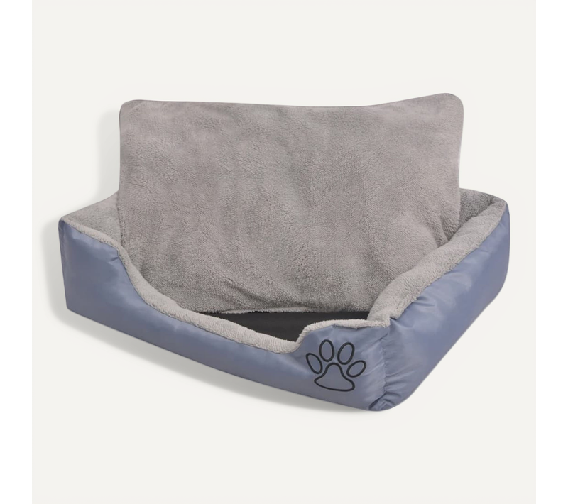 Lit Pour Chiens Avec Coussin Rembourré Taille XL Gris