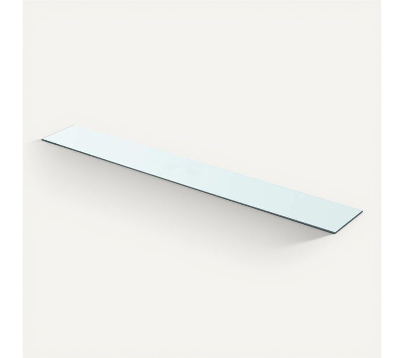 Panneau D’étagère Verre Transparent 90 X 12 Cm