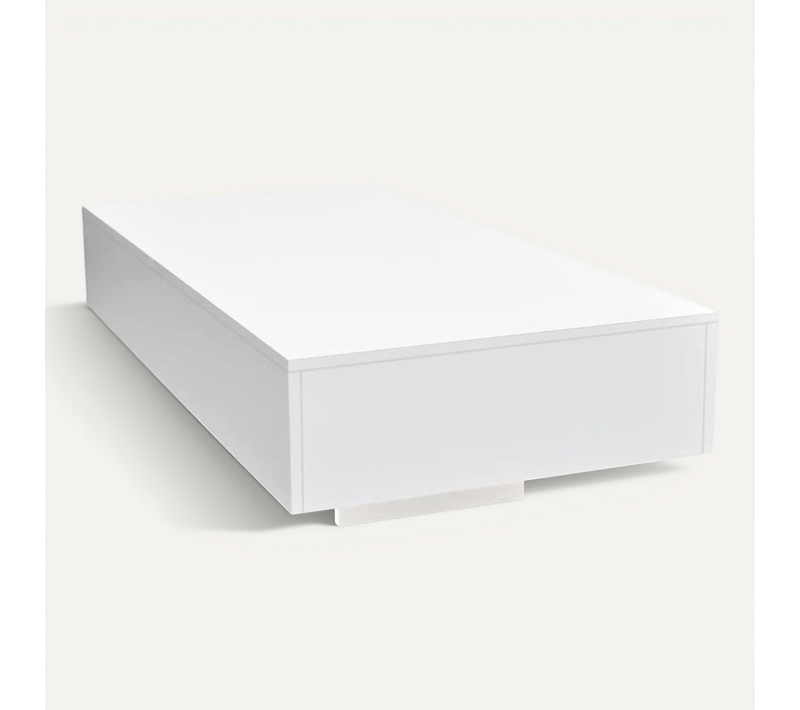 Table Basse Rectangulaire Haute Brillance Blanc Table D'appoint Salon Salle De Séjour