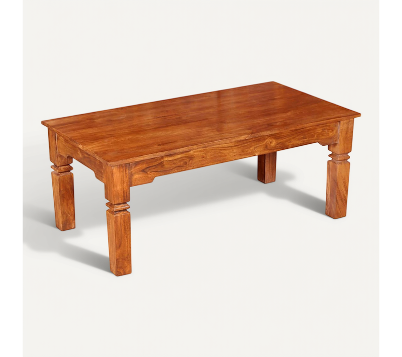 Table Basse Bois Massif 110 X 60 X 45 Cm