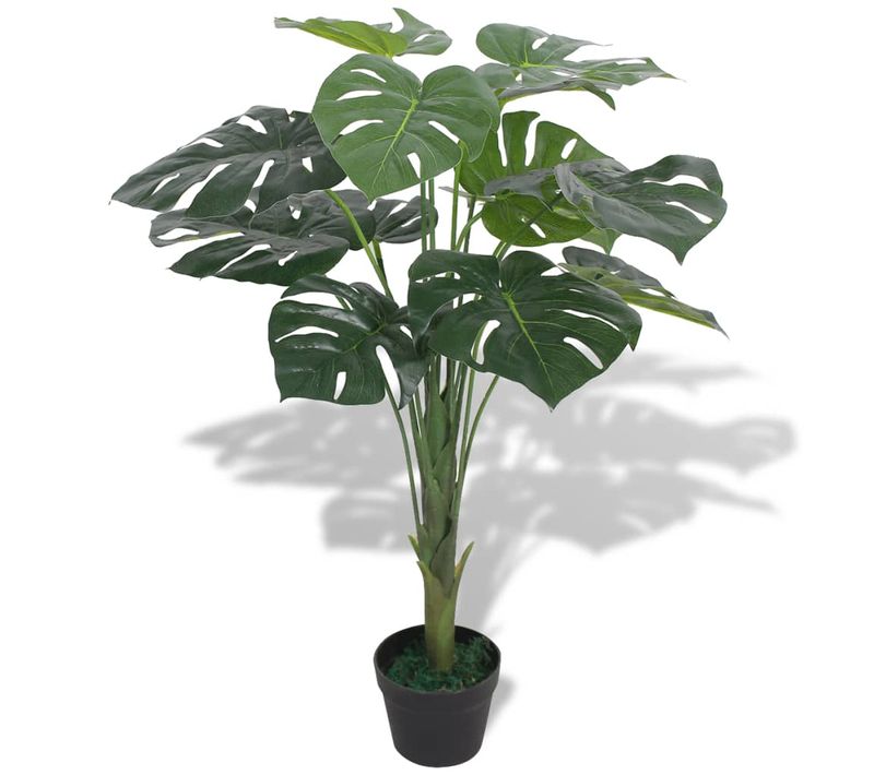 Plante Artificielle Avec Pot Monstera 70 Cm Vert