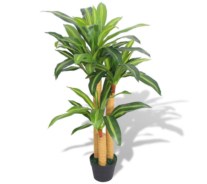 Plante Artificielle Avec Pot Dracaena 100 Cm Vert