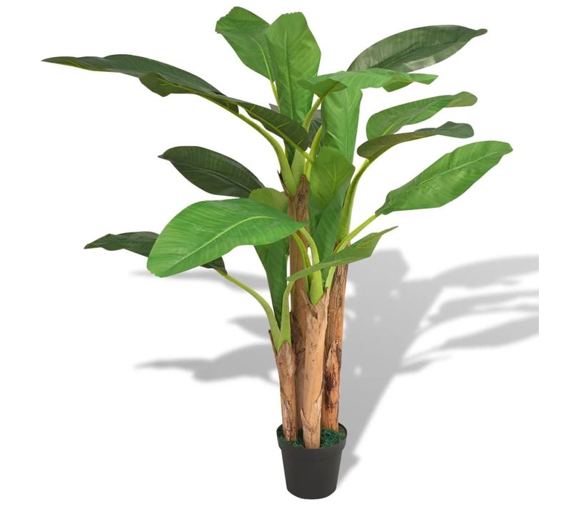 Bananier Artificiel Avec Pot 175 Cm Vert