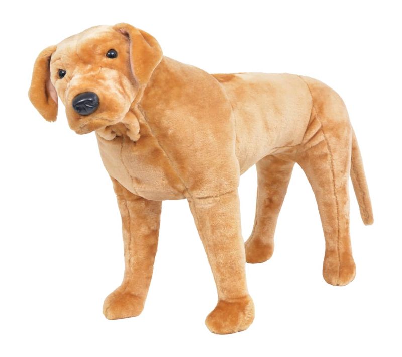 Jouet En Peluche Chien De Race Labrador Marron Clair XXL