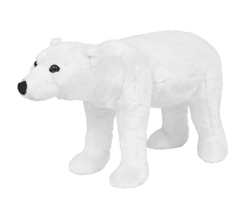 Jouet En Peluche Ours Polaire Blanc XXL