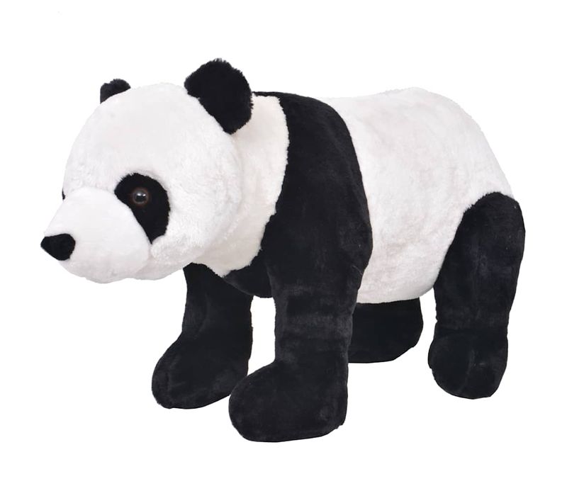 Jouet En Peluche Panda Noir Et Blanc XXL