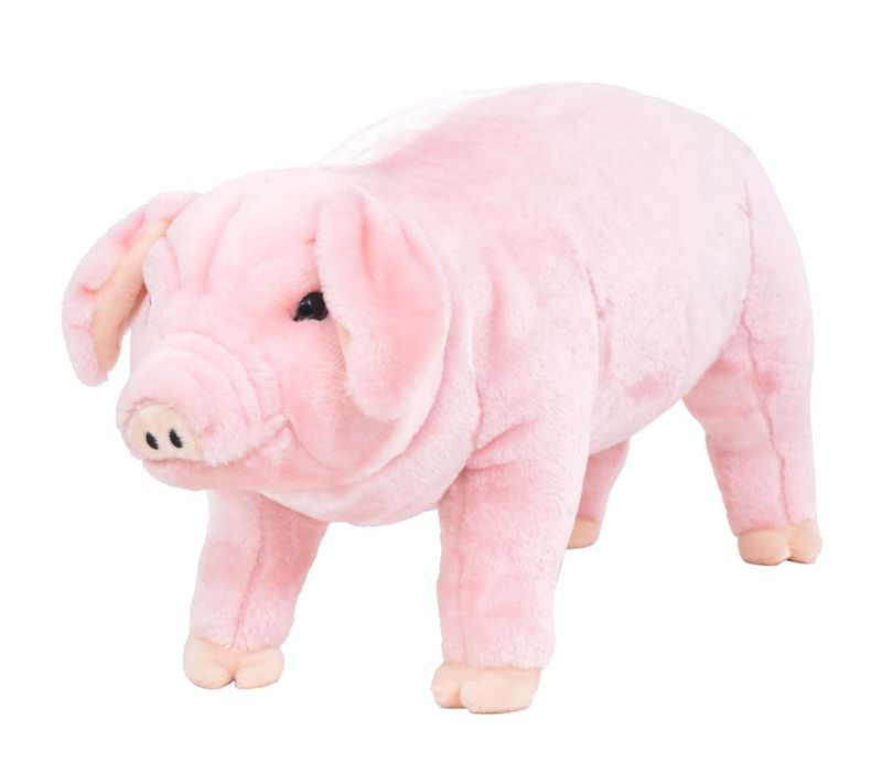 Jouet En Peluche Cochon Rose XXL