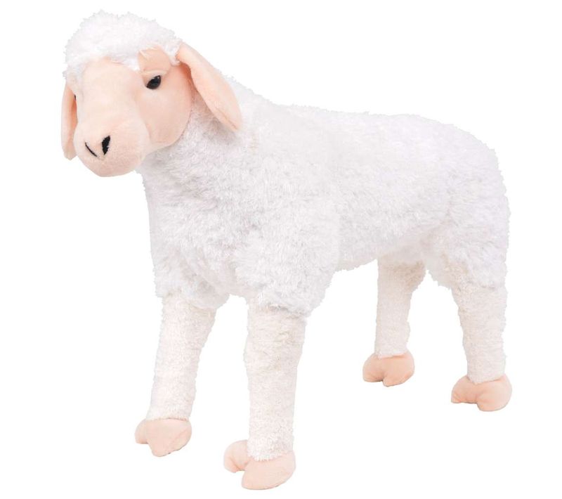 Jouet En Peluche Mouton Blanc XXL