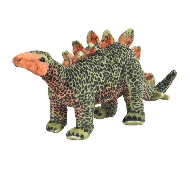 Jouet En Peluche Dinosaure Stegosaurus Vert Et Orange XXL