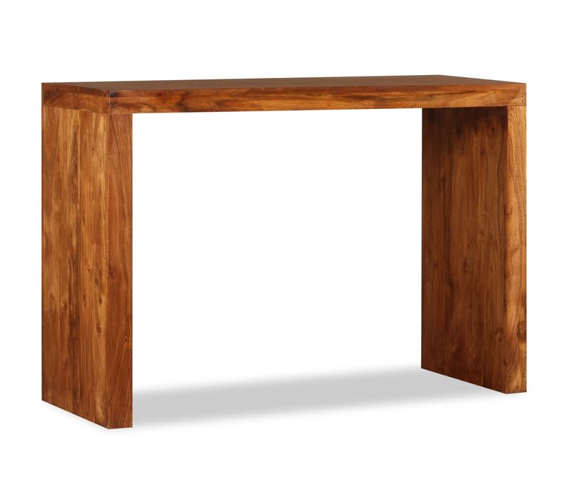 Table Console Bois Massif Avec Finition Miel 110x40x76 Cm