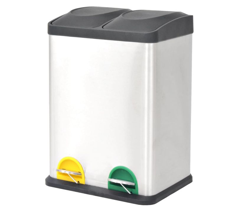 Poubelle À Ordures Acier Inoxydable 36 L