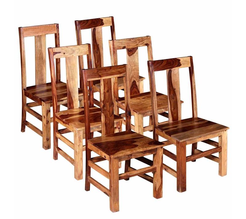 Chaises à Manger Lot De 6 Bois Massif