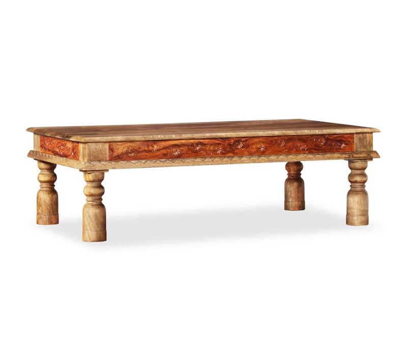 Table Basse Bois Et De Manguier 110x60x38 Cm