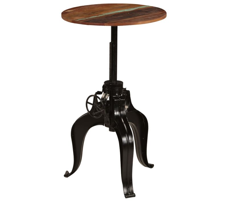 Table De Bar Bois De Récupération Massif 60 X (76-110) Cm