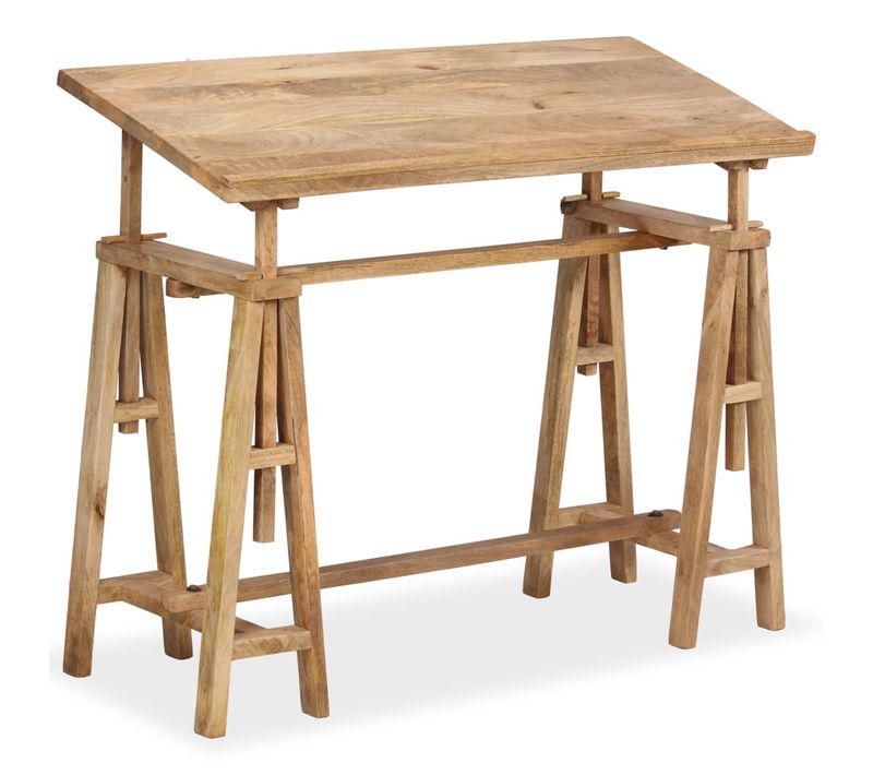 Table À Dessin Bois De Manguier Massif 116 X 50 X 76 Cm