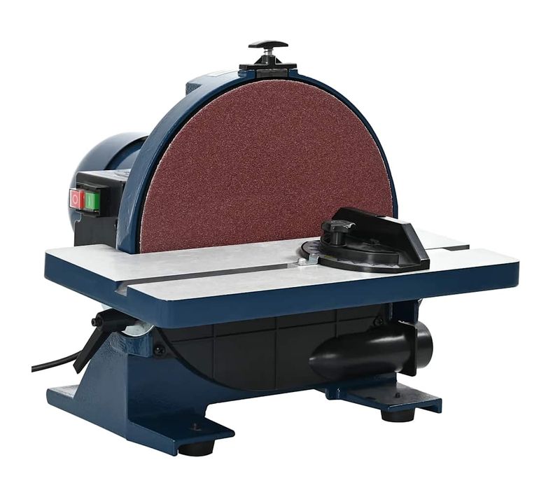 Ponceuse À Disque 305 mm 800 w Table Inclinable Fonte Et Aluminium