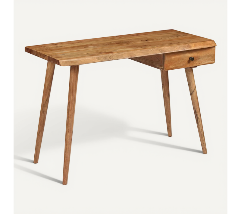 Table À écrire Bois D'acacia Massif 110 X 50 X 76 Cm